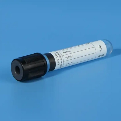 ESR Vacuum Blood Collection Tube For Hospital Laboratory Black Top CE