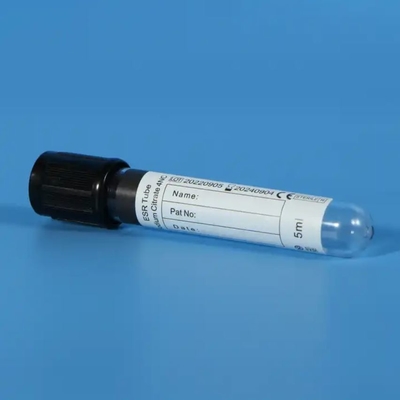 ESR Vacuum Blood Collection Tube For Hospital Laboratory Black Top CE