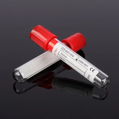 의료 병원 세럽 1-10ml 유리 PET 혈액 검사 빨간 진공 혈액 수집 추가 물질이없는 일반 튜브